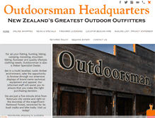 Tablet Screenshot of outdoorsman.co.nz